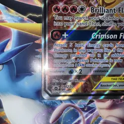 Charizard & Braixen GX SM230 Promo Pokemon Sun & Moon Tag Team JUMBO CARD! - Image 5