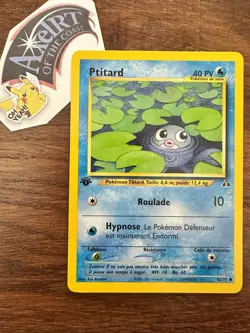 Carte Pokemon Ptitard 62/75 Edition 1 COMMUNE Neo Discovery Wizards - Image 1