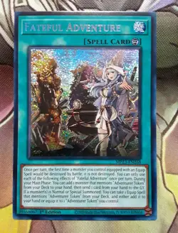 Yugioh Fateful Adventure Prismatic Secret MP23-EN268 1st Near Mint - Image 1
