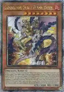 Yugioh: 1x Horus the Black Flame Deity - PHNI-EN018 - Quarter Century Secret Rar - Image 1