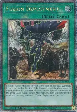 Yugioh: 1x Fusion Deployment - RA02-EN065 - Quarter Century Secret Rare - 1st Ed - Image 1