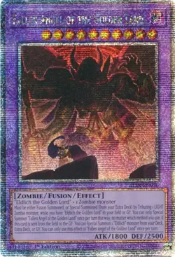 Yugioh: 1x Fallen Angel of the Golden Land - ALIN-EN036 - Quarter Century Secret - Image 1