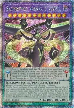 Yugioh: 1x Supreme King Z-ARC - RA04-EN284 - Quarter Century Secret Rare - 1st E - Image 1