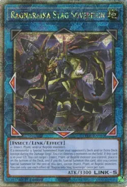 Yugioh: 1x Ragnaraika Stag Sovereign - LEDE-EN050 - Quarter Century Secret Rare - Image 1