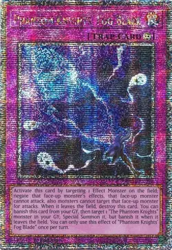 Yugioh: 1x Phantom Knights' Fog Blade - RA04-EN264 - Quarter Century Secret Rare - Image 1