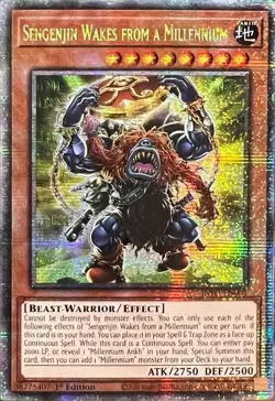 Yugioh: 1x Sengenjin Wakes from a Millennium - INFO-EN001 - Quarter Century Secr - Image 1