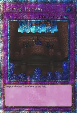 Yugioh: 1x Royal Decree - RA04-EN113 - Quarter Century Secret Rare - 1st Edition - Image 1