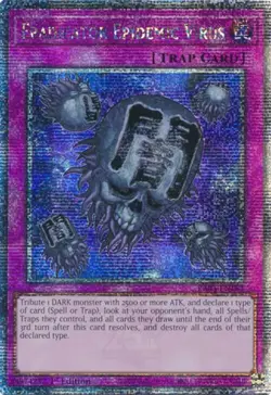 Yugioh: 1x Eradicator Epidemic Virus - RA03-EN183 - Quarter Century Secret Rare - Image 1