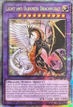Yugioh: 1x Light and Darkness Dragonlord - INFO-EN034 - Quarter Century Secret R - Image 1
