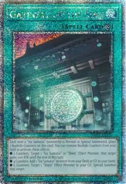 Yugioh: 1x Gateway of the Six - RA03-EN229 - Quarter Century Secret Rare - 1st E - Image 1