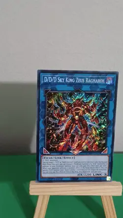Yugioh D/D/D Sky King Zeus Ragnarok Secret Rare Doom Of Dimensions - Image 2