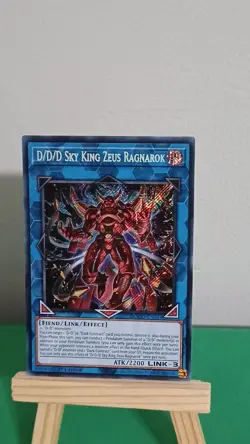 Yugioh D/D/D Sky King Zeus Ragnarok Secret Rare Doom Of Dimensions - Image 4
