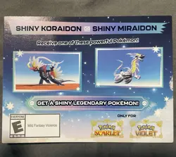 Shiny Koraidon & Miraidon Pokemon Scarlet Violet Code Card - Gamestop - Image 1