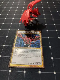 Yugioh Dungeon Dice Monsters Slifer the Sky Dragon & Obelisk custom figure cards - Image 3