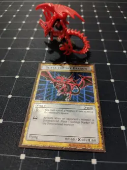 Yugioh Dungeon Dice Monsters Slifer the Sky Dragon & Obelisk custom figure cards - Image 4
