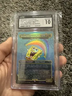 MTG SpongeBob SquarePants FOIL CGC 10 GEM MINT SpongeBob Magic Card SLD #1932 - Image 1
