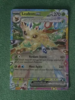 Pokemon TCG Leafeon EX Double Rare Holo Card 006/131 Prismatic Evolutions - Image 1