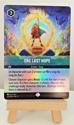 One Last Hope - Disney Lorcana Fabled - Epic foil Card #222/204 - Image 1