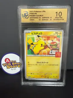 RPA10 Pikachu Promo Mcdonald's 020/M-P Pokemon Card Japanese 2025 - Image 1