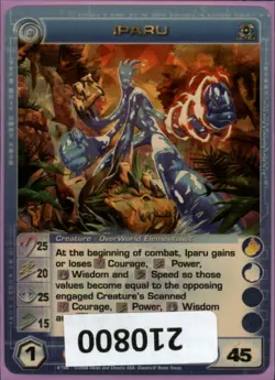 (210800) IPARU 25/20/25/15/45 (0 Max Stats) Ultra Rare Foil Chaotic Card - Image 1