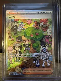 Pokemon Card TCG - Clive 236 SIR Special Illustration Rare Paldean Fates NM - Image 1