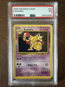 1999 Pokemon Base Set Lot Of 2 Graded Cards - Magmar and Kadabra - PSA 7 - Image 4