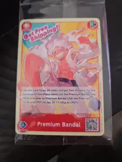 ONE PIECE CARD GAME MONKEY.D.LUFFY PREMIUM BANDAI CARD GAMES FEST 23-24 ENGLISH - Image 1