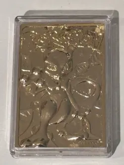 Pokemon 1999 Mewtwo #150 23K Gold-Plated Trading Card Burger King - Image 5
