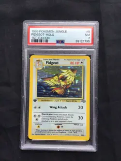 Pokemon Cards: 1st Edition Jungle Rare Holo: Pidgeot 8/64: PSA 7 - Image 1