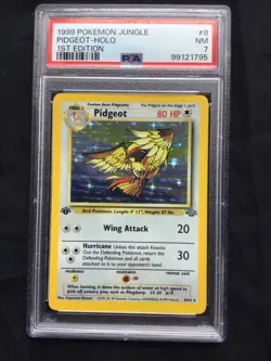 Pokemon Cards: 1st Edition Jungle Rare Holo: Pidgeot 8/64: PSA 7 - Image 2