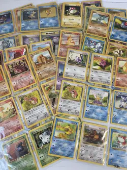Vintage Pokemon Base Set Lot Cards (81) Fossil, Neo, Jungle, Pokemon Binder TCG - Image 1