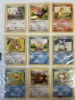 Vintage Pokemon Base Set Lot Cards (81) Fossil, Neo, Jungle, Pokemon Binder TCG - Image 2