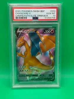Charizard V SWSH050 SWSH: Sword & Shield Promo Cards Holo PSA 10 - Image 1