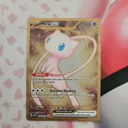 Pokemon TCG Mew EX Metal Gold NM 205/165 Scarlet & Violet 151 Promo Card - Image 1