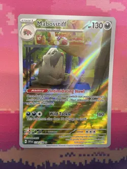 Pokemon Card Mabostiff 218/198 Scarlet & Violet Illustration Rare Near Mint - Image 1