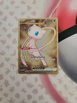 Pokemon TCG Mew EX Metal Gold NM 205/165 Scarlet & Violet 151 Promo Card - Image 1