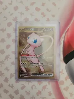 Pokemon TCG Mew EX Metal Gold NM 205/165 Scarlet & Violet 151 Promo Card - Image 3