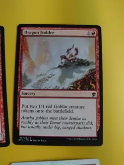 Dragon Fodder, Anger, Lightning bolt -revised,YOung Pyromancer MTG 4 Card. - Image 5