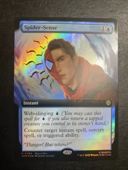 MTG - Spider-Sense - Extended Art - FOIL - PROMO - Spiderman - Buy-A-Box BAB - Image 1