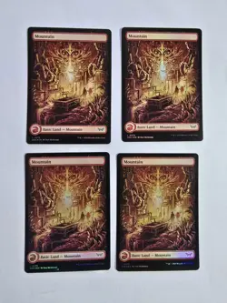 4x Mountain (275) - Foil - Duskmourn - Near Mint - MTG - Image 1