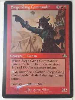 Siege-Gang Commander - FOIL - Retro Frame - Magic the Gathering MTG Nice! - Image 1