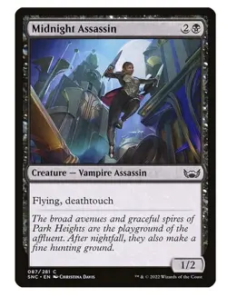 x4 NM (Playset) Midnight Assassin, MTG, Streets of New Capenna, Magic, 87 - Image 1