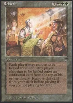 1x Rebirth Moderate Play, English Legends MTG Magic - Image 1