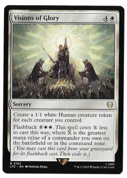 MTG Visions of Glory Lord of the Rings Commander (LTC) Rare Magic #0182 Unplayed - Image 1