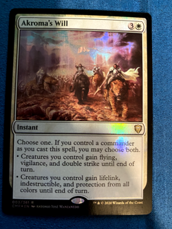 Akroma's Will Commander Legends Foil - Light Play - Image 1