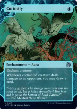 MTG Curiosity Foil NM Wilds of Eldraine: Enchanting Tales Magic 17 - Image 1