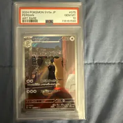 Persian Art Rare #75 Pokemon JP SV6a 2024 PSA 10 Gem Mint - Image 1