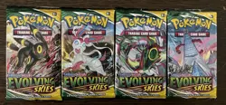 Pokemon TCG Sword & Shield Evolving Skies Sealed Booster Packs (Full Art Set) - Image 1