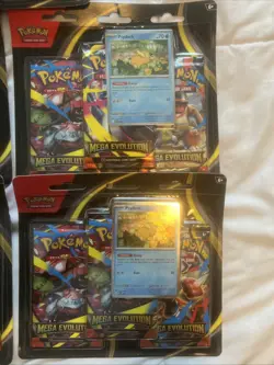 Pokemon TCG Mega Evolution Blister Pack Of 3 Lot Of 5, 4 Psyduck & 1 Golduck - Image 2