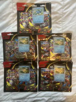 Pokemon TCG Mega Evolution Blister Pack Of 3 Lot Of 5, 4 Psyduck & 1 Golduck - Image 3